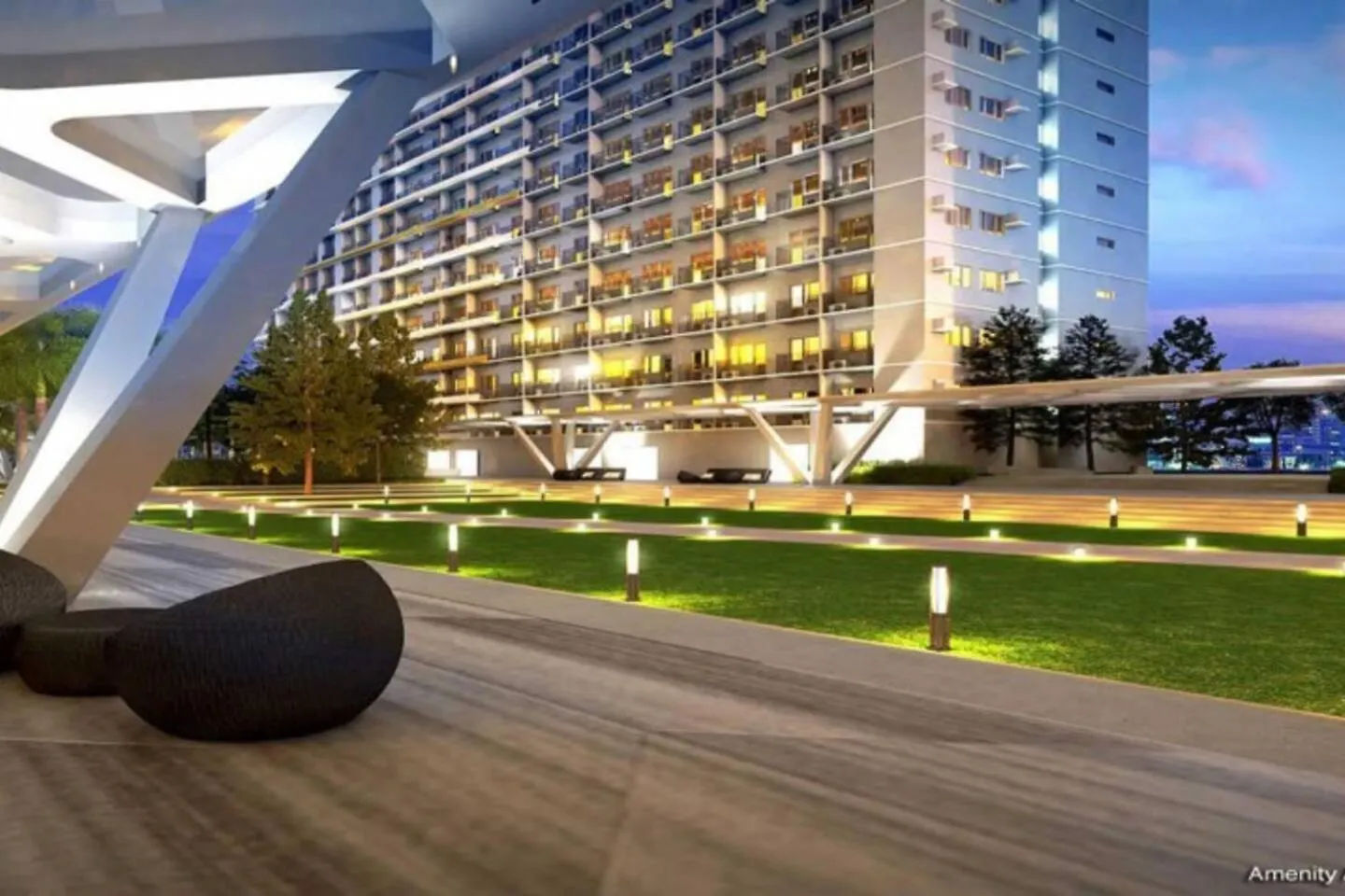 Apartment 1Br Unit Condotel W Balcony Fame Residences #Fm61 Manila